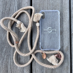 Handykordel mit Hülle / sand beach