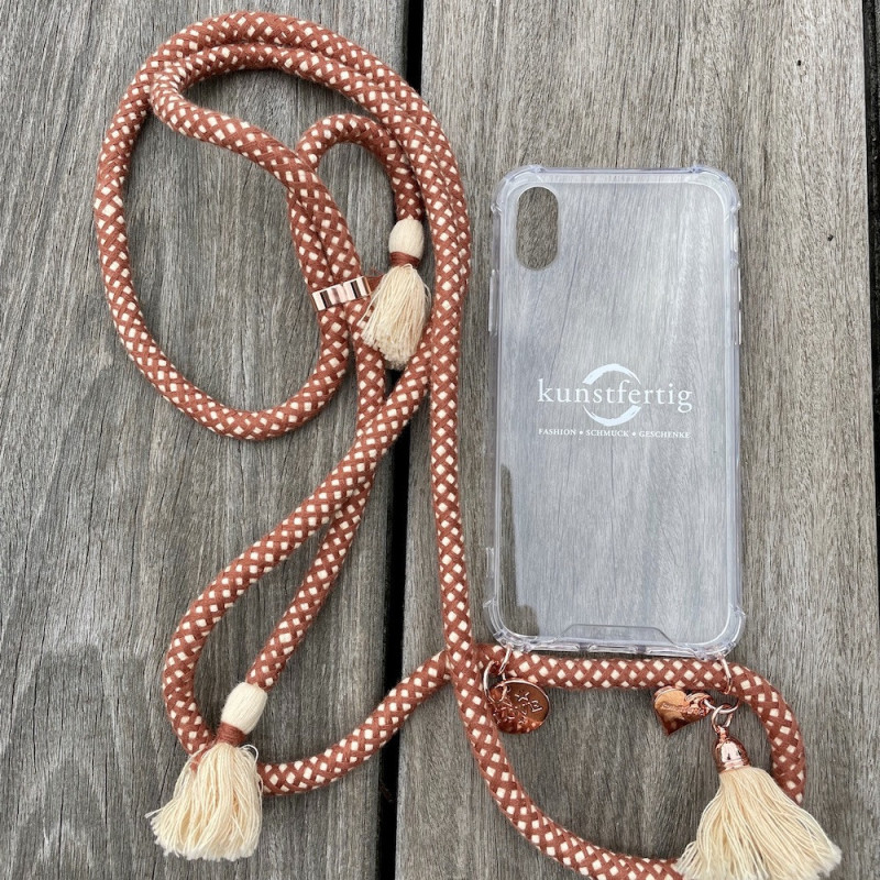 Handykordel mit Handyhülle Cinnamon